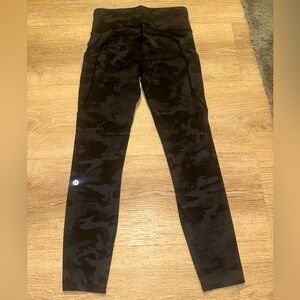 lululemon athletica Black Camouflage Leggings